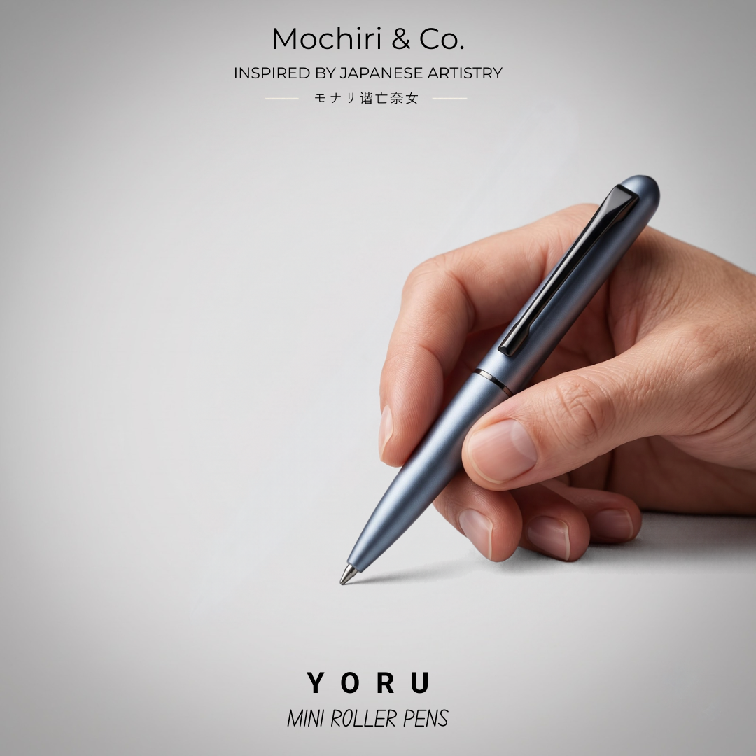 Mochiri & Co. Yoru Mini set of four compact metal roller pens, detail view 5