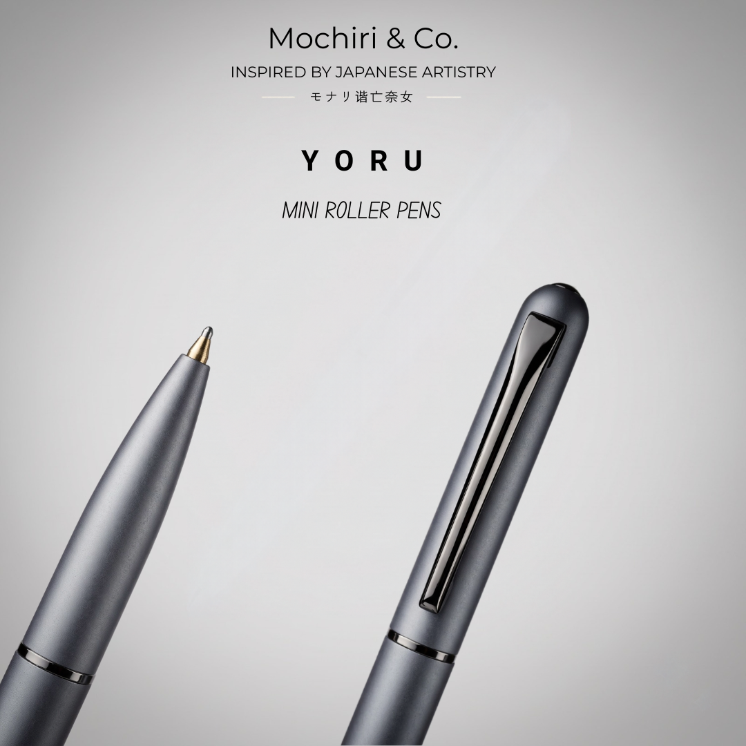 Mochiri & Co. Yoru Mini set of four compact metal roller pens, detail view 9