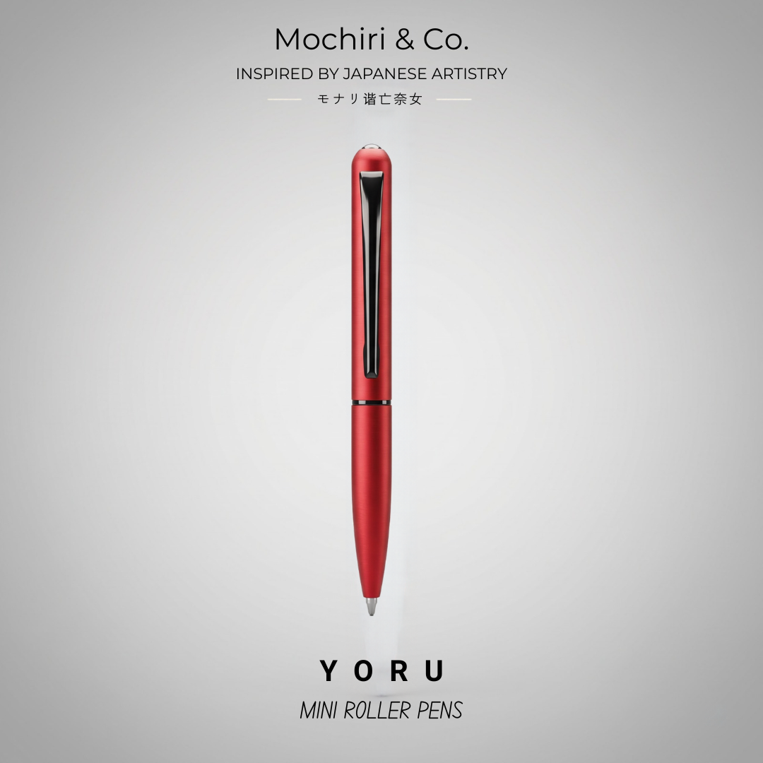 Mochiri & Co. Yoru Mini set of four compact metal roller pens, detail view 12