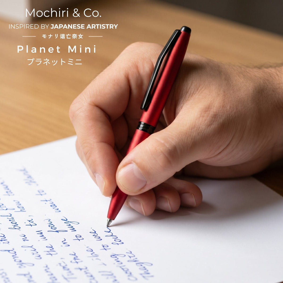 Mochiri & Co. Planet Mini set of 3 compact roller pens in matte colour-blocked finishes, detail view 4