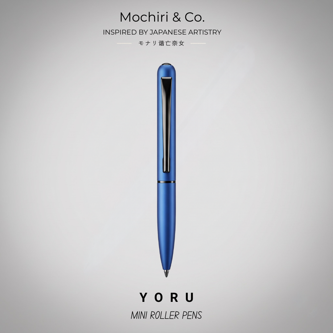 Mochiri & Co. Yoru Mini set of four compact metal roller pens, detail view 6