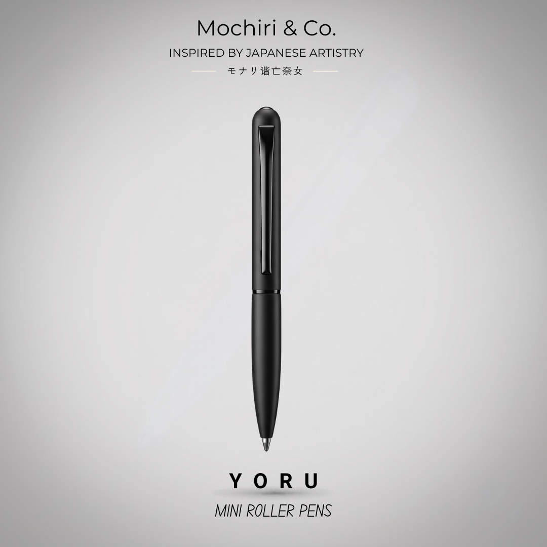 Mochiri & Co. Yoru Mini set of four compact metal roller pens, detail view 7
